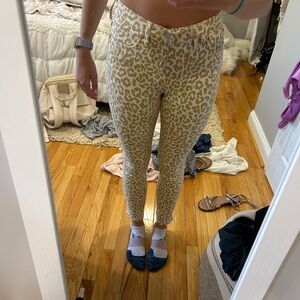 J. Crew high rise cheetah pants